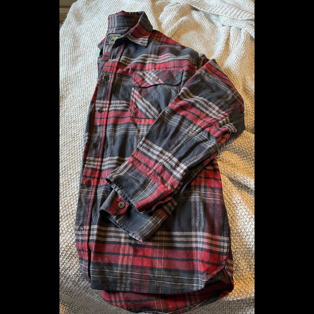 Jachs brand plaid flannel button-down XXL